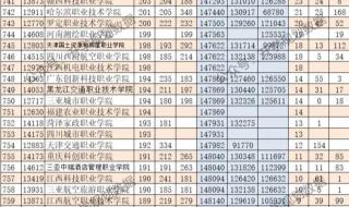 专科学校排名及分数线